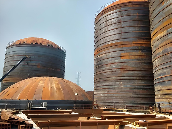 洛南焦粉钢板仓